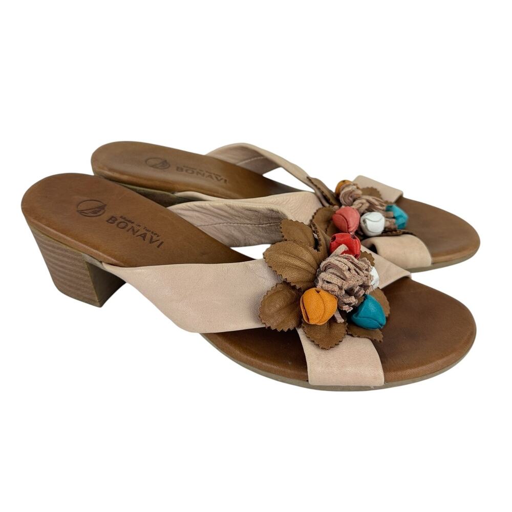 Bonavi Leather Heeled Sandal